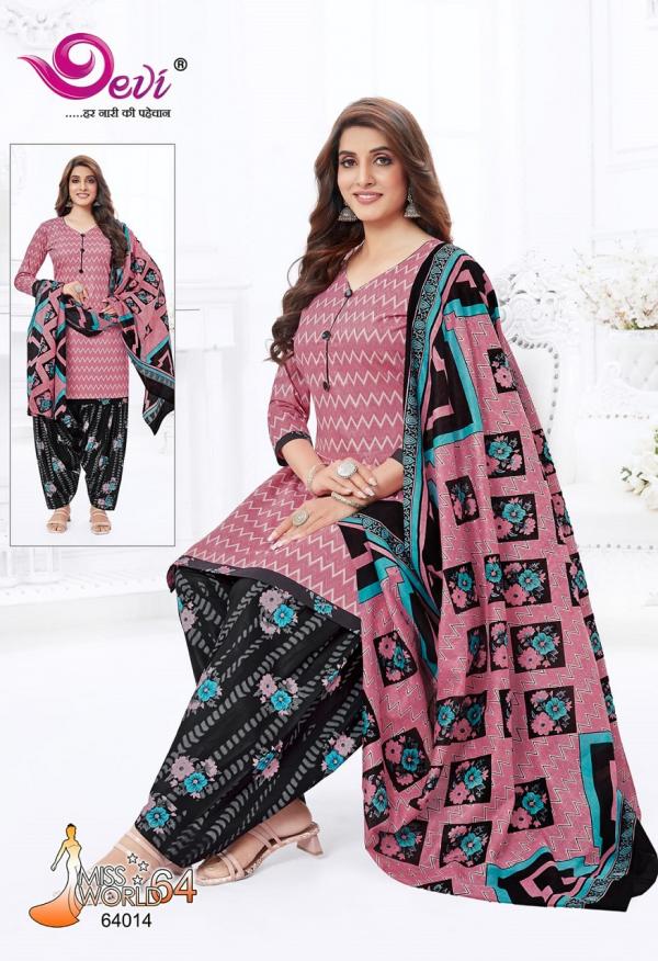 Devi Miss World Vol-64 Cambric Cotton Designer Dress Material